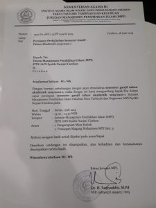 Rapat Persiapan Perkuliahan Semester Ganjil Tahun Akademik 2019/2020-1 Jurusan MPI